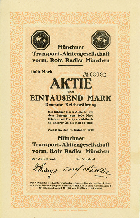 Münchner Transport-Aktiengesellschaft vorm. Rote Radler