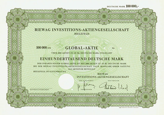 Biewag Investitions-AG