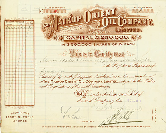 Maikop Orient Oil Company, Limited