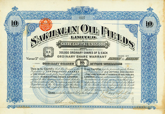 Sakhalin Oil Fields, Limited
