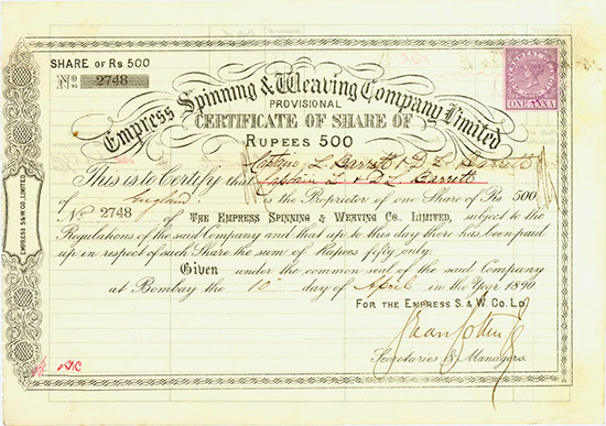 Empress Spinning & Weaving Company Limited
