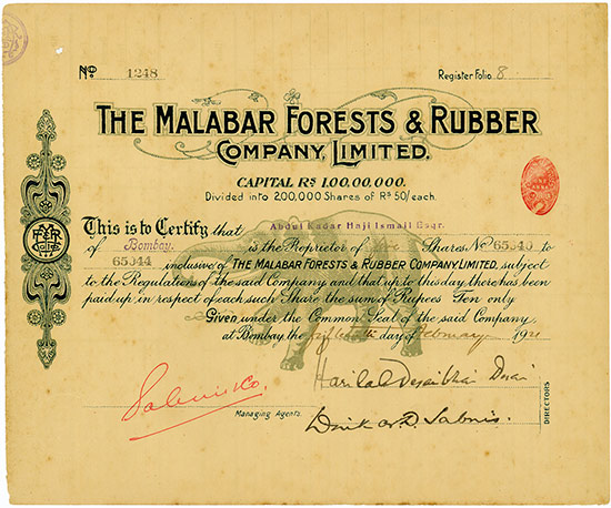Malabar Forests & Rubber Company, Limited