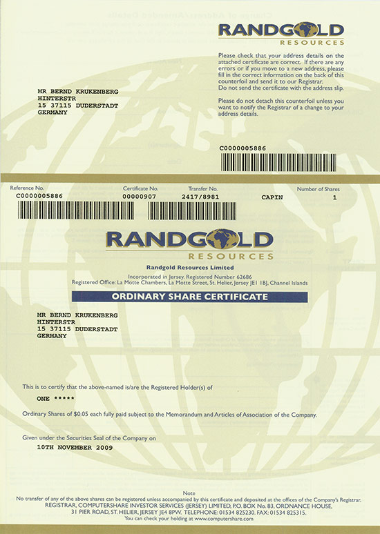 Randgold Resources Limited
