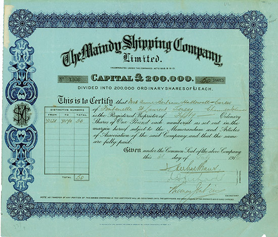 Maindy Shipping Company, Ltd.