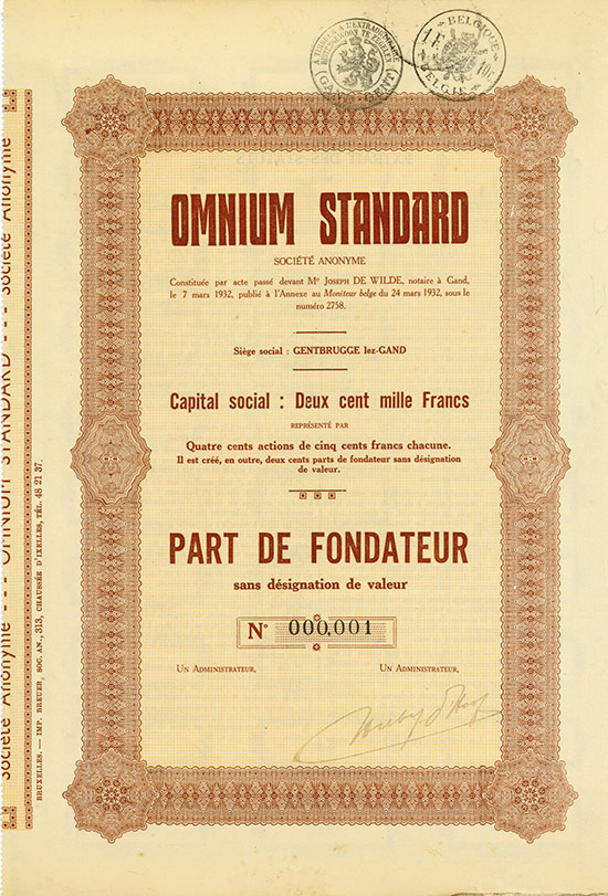 Omnium Standard Société Anonyme