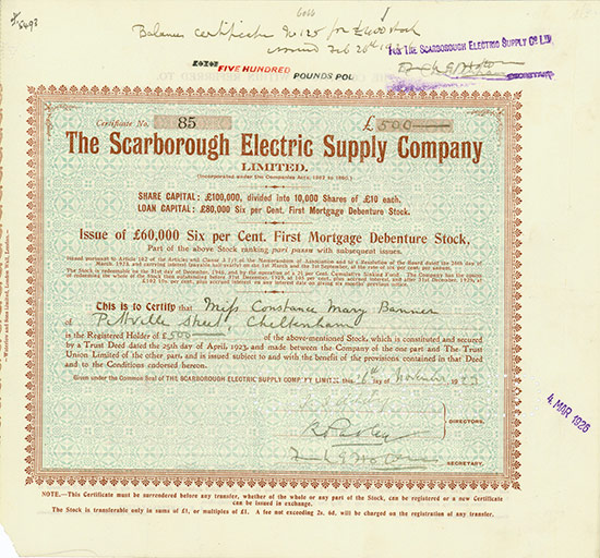 Scarborough Electric Supply Company Limited