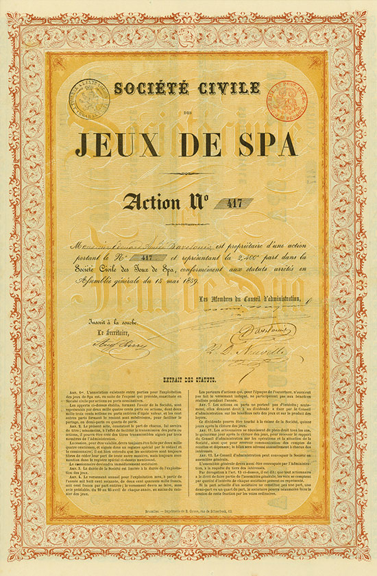 Société Civile des Jeux de Spa