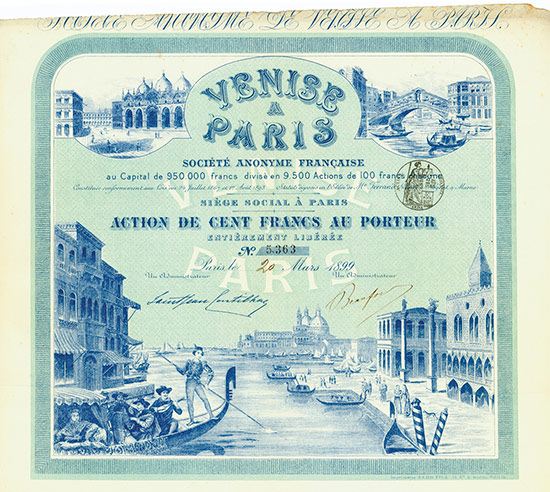 Venise a Paris Société Anonyme Francaise