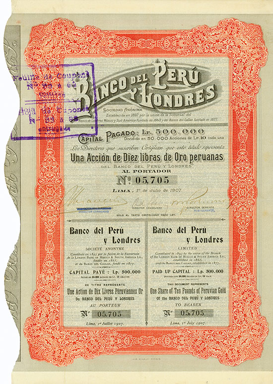 Banco del Peru y Londres Sociedad Anónima