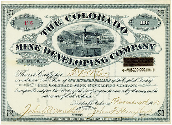 Colorado Mine Developing Company