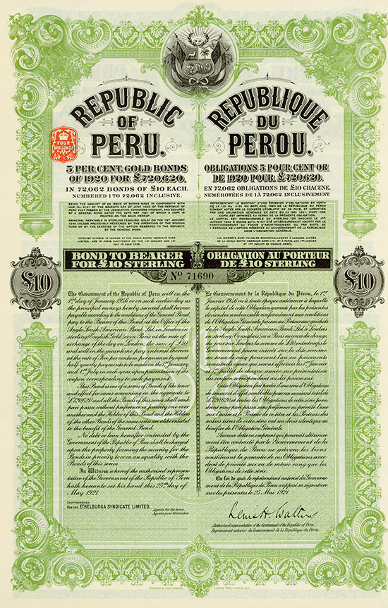 Republic of Peru / Republique du Perou