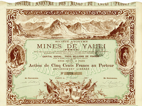 Société Anonyme des Mines de Yauli (Pérou)