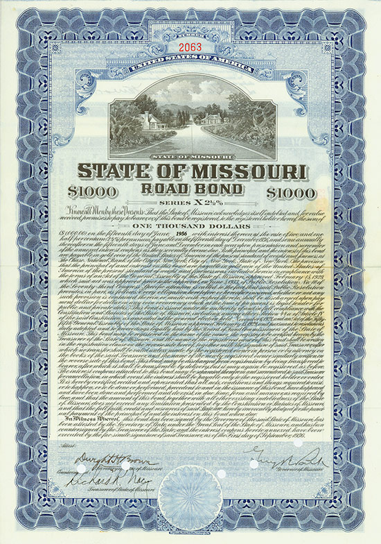 State of Missouri Road Bond