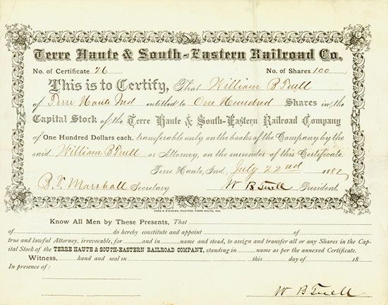Terre Haute & South-Eastern Railroad Co.