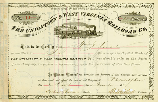 Uniontown & West Virginia Railroad Company