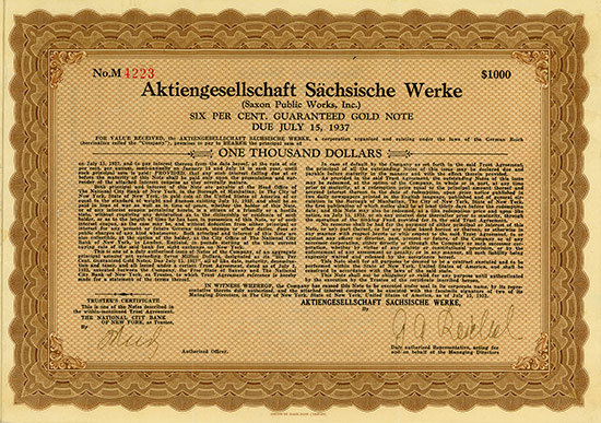 Aktiengesellschaft Sächsische Werke (Saxon Public Works Inc.)