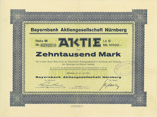 Bayernbank AG Nürnberg