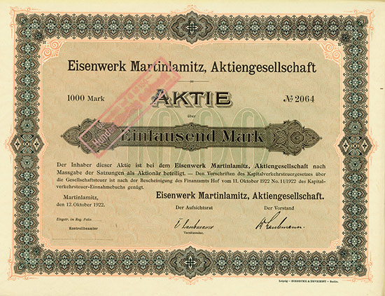 Eisenwerk Martinlamitz AG