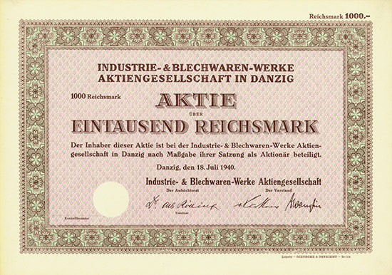 Industrie- & Blechwaren-Werke AG