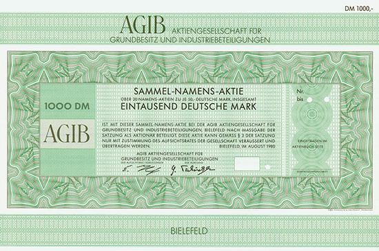 AGIB AG für Grundbesitz und Industriebeteiligungen