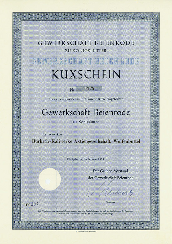 Gewerkschaft Beienrode