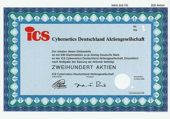 ICS Cybernetics Deutschland AG