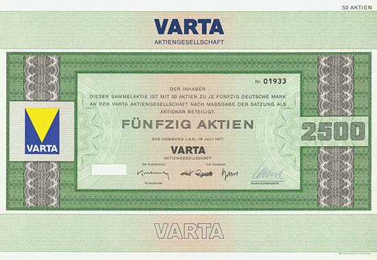 Varta AG [3 Stück]