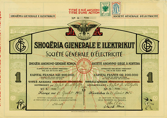 Shoqёria Gjenerale e Ilektrikut / Société Générale d'Èlectricité