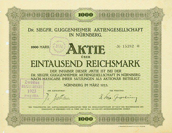 Dr. Siegfr. Guggenheimer AG