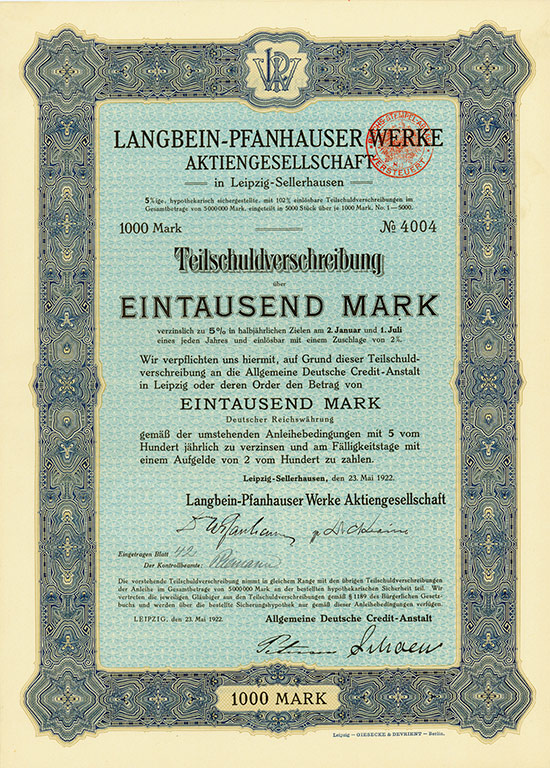 Langbein-Pfanhauser Werke AG