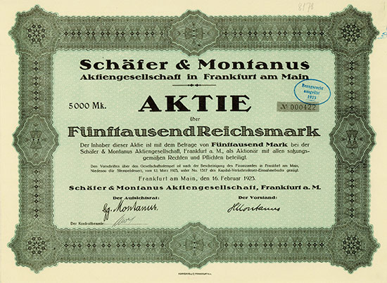 Schäfer & Montanus AG