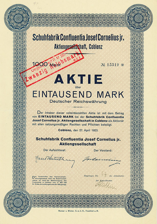Schuhfabrik Confluentia Josef Cornelius jr. AG