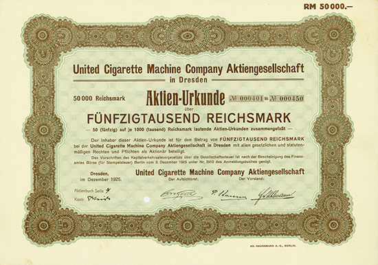 United Cigarette Machine Company AG