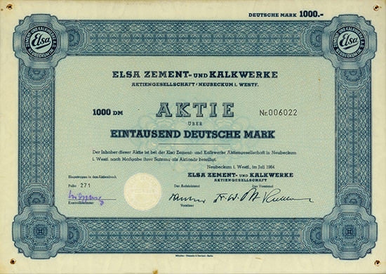 Elsa Zement- und Kalkwerke AG