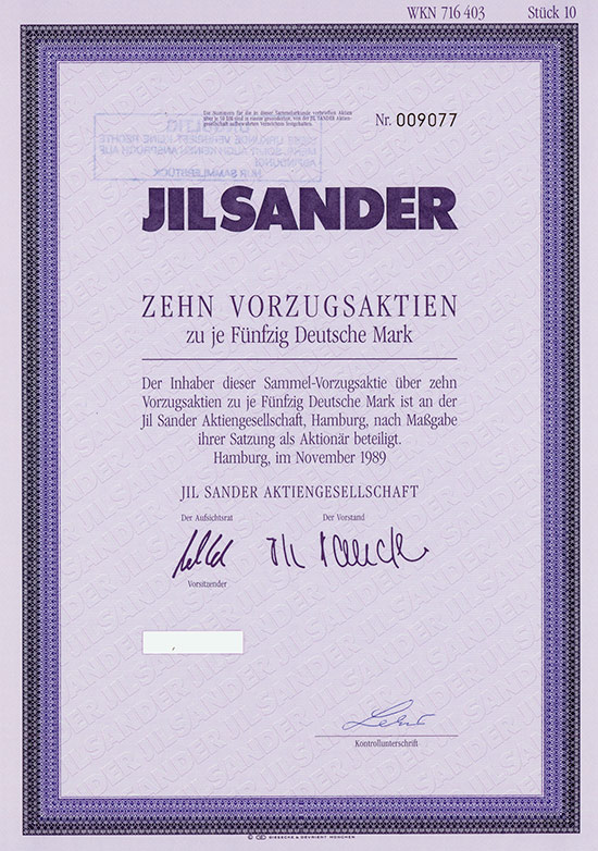 Jil Sander AG