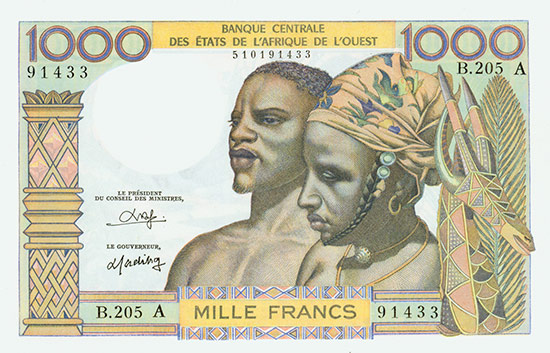 Ivory Coast - Banque Centrale des États de l'afrique de l'Ouest - Pick 103A n