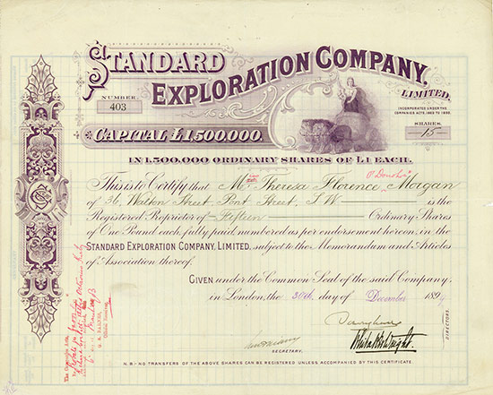 Standard Exploration Company, Limited