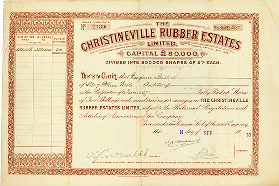 Christineville Rubber Estates Limited