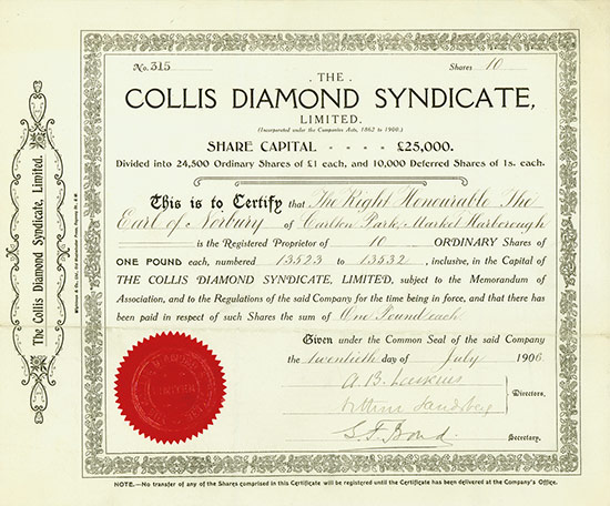 Collis Diamond Syndicate, Limited