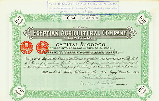 Egyptian Agricultural Company Limited [2 Stück]