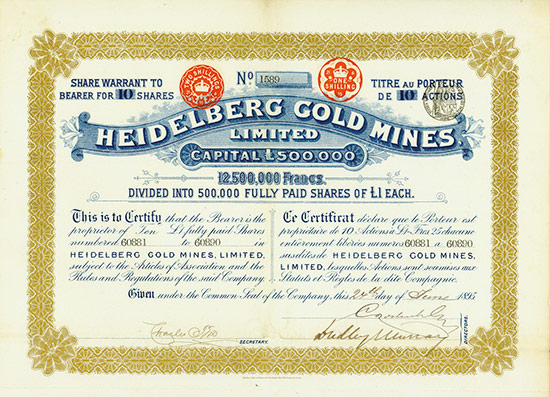 Heidelberg Gold Mines Ltd.