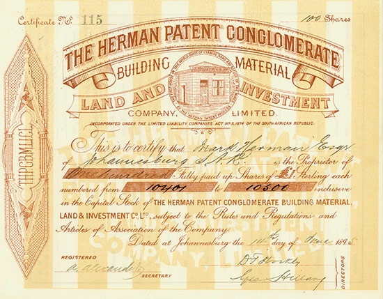 Herman Patent Conglomerate Building Material Land and Investment Company Limited