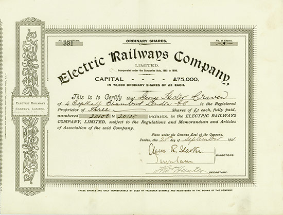Electric Railways Company, Limited