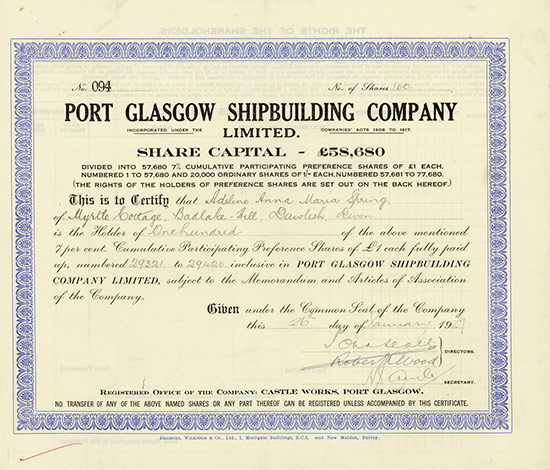Port Glasgow Shipbuilding Company