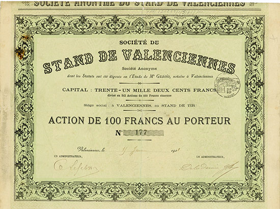 Société du Stand de Valenciennes Société Anonyme