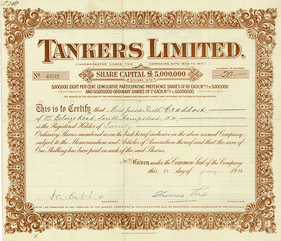 Tankers Limited