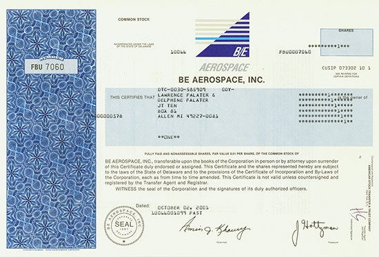 BE Aerospace, Inc.