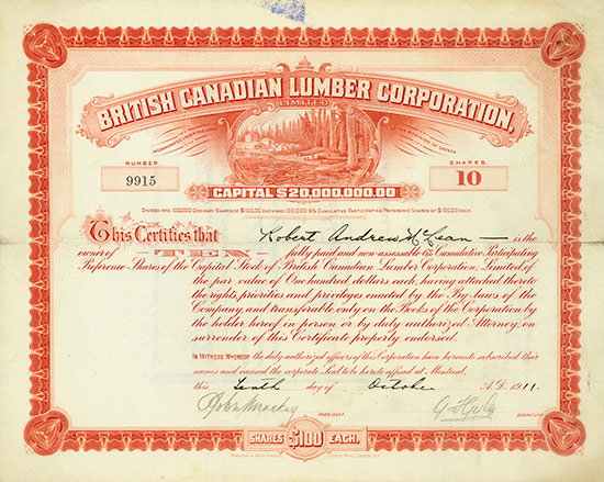 British Canadian Lumber Corporation, Limited