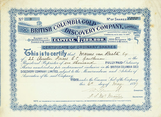 British Columbia Gold Discovery Company, Limited