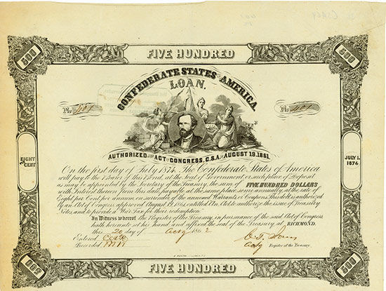 Confederate States of America (Ball 85, Criswell 64)